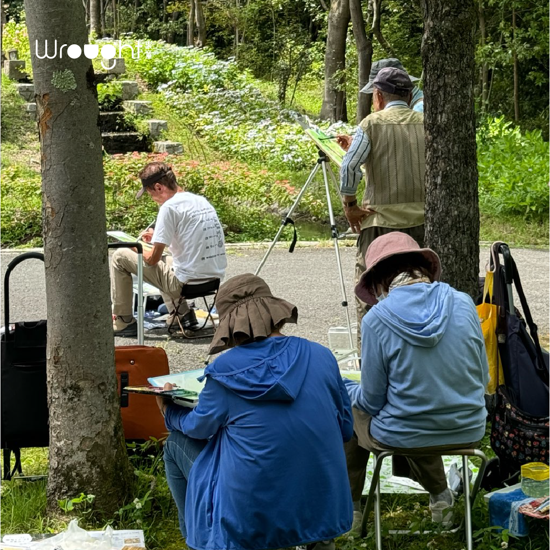 樂童_繡球花_寫生